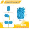 thumbnail image 2 of 4pcs Duster Refills for Swiffer, Microfiber Ceiling Fan Duster 360 Duster Refills Heavy Duty Hand Dusters for Cleaning Compatible with Swiffer (Blue), 2 of 6
