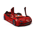thumbnail image 2 of LAMBO RX Twin Race Car Bed with LED & Sound FX, Kids Racecar Bedroom Furniture, Racing Car Twin Bed, 2 of 5