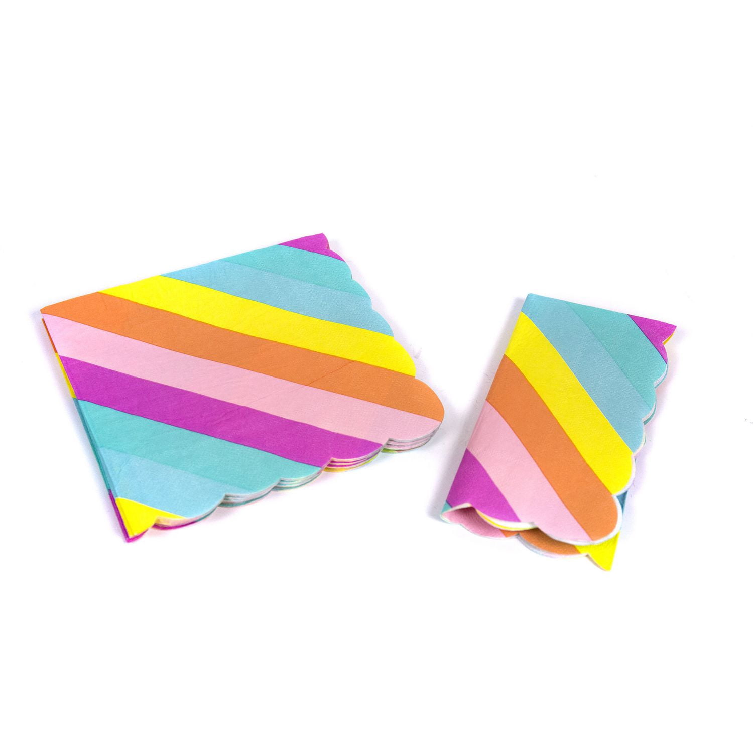 Party- Eh! Serviettes de fête avec rayures imprimées, lot de 16 par Horizon Group USA