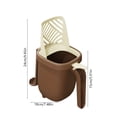 thumbnail image 3 of EGNMCR Cats Litter Scooping With Holders Litter Box Shovel And Waste Storage Container 3 In 1 Portable Kitty Poop Disposal System Plastics Scoop, 3 of 6