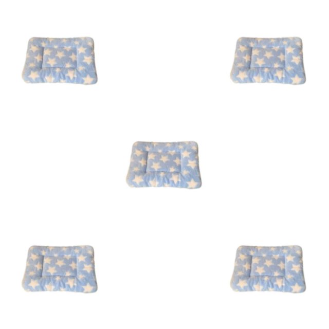 Shengyu Polyester Washable And Machine Washable Pet Mat For Easy Maintenance Soft And Breathable Pet Bed Blue Star 30*40cm 5Set
