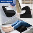 thumbnail image 4 of MesaSe Foot Rest for Under Desk at Work Office Desk Accessories with Memory Foam and Washable Removable Cover  Foot Stool for Office  Car  Home to Foot Support and Relax Ankles(Black)., 4 of 6