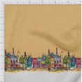 thumbnail image 3 of Soimoi Cotton Duck Fabric Buildings Panel Printed Craft Fabric by The Yard 42 Inch Wide, 3 of 3