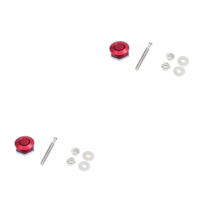 Thinsony Verrou de Capot Élégant et Abordable pour Modification de Voiture Couvercle de Moteur Rouge DP16-25 2ensemble