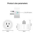 thumbnail image 3 of Gradateur d'Alimentation Wi‐Fi Intelligent Prise 2,4 GHz Luminosité Wi‐Fi Réglage Minuterie Prise US, 3 of 11