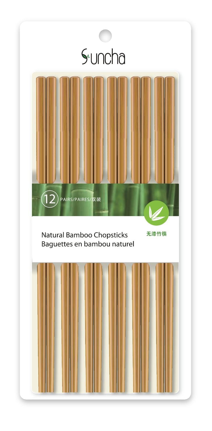 Baguettes Suncha en bambou naturel
