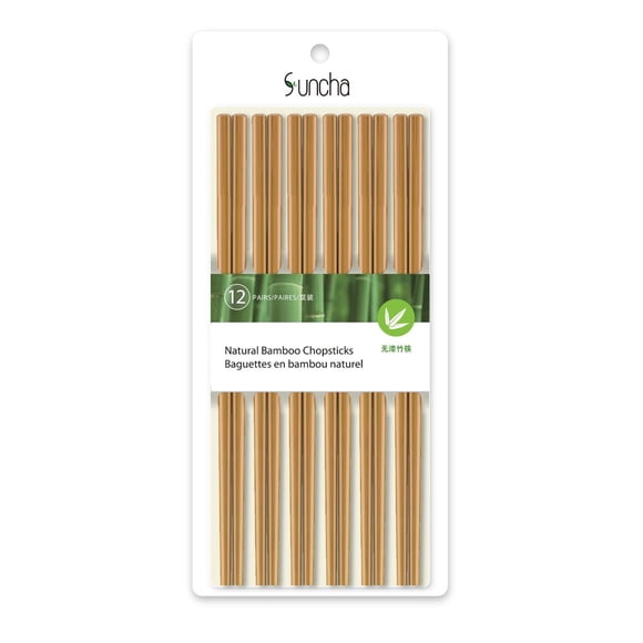 Baguettes Suncha en bambou naturel