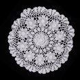 thumbnail image 2 of jifeng Nénuphar Blanc Crochet Coton Dentelle Napperon Napperons de Table Napperons Tapis 40cm, 2 of 9