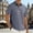 Grey, variant on Adult Work Polo Shirts for Men Short Sleeve Button Polo Tees Slim Fit Blue Mens Casual Outfits