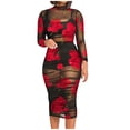 thumbnail image 2 of Fankiway Ensemble d'Été pour Femmes Sexy Imprimé à Manches Longues Ajouter Jupe Courte Ajouter Robe en Maille Tenues d'Été pour Femmes 4264 Pcs, 2 of 6