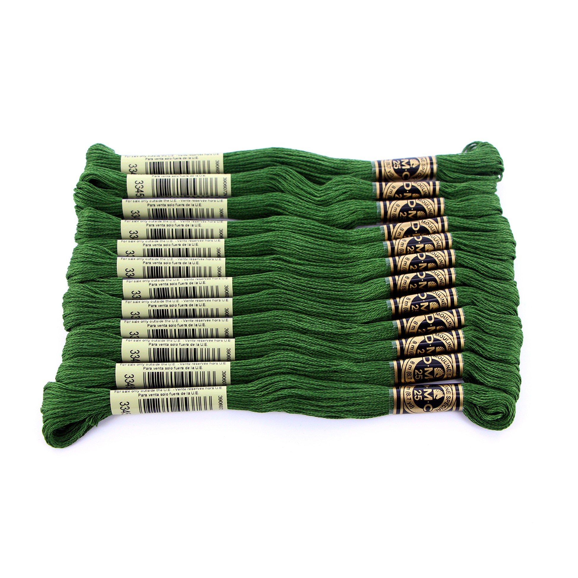 DMC à 6 brins fil à broder en coton 8 m (8.7 yd), vert