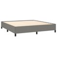 thumbnail image 3 of vidaXL Bed Frame Dark Grey 152x203 cm Queen Fabric, 3 of 6
