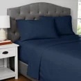 thumbnail image 2 of Mainstays 4-Piece 300 Thread Count Blue- CVC Cotton Blend Bed Sheet Set, Double (Adult), 2 of 5