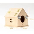 thumbnail image 1 of BotaniNest Parrot Breeding Swing With Hardwood Small Flight Litted Habitat For Birds, 1 of 1
