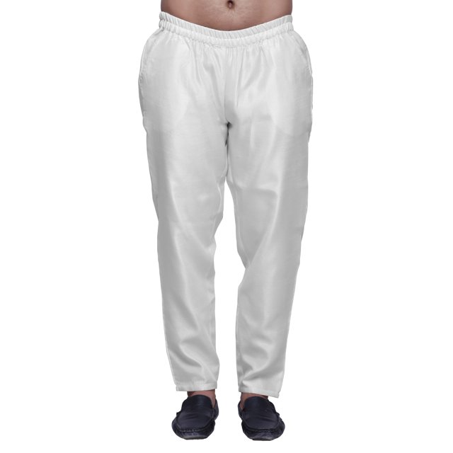 Atasi Dupion Adjustable Solid Readymade Pajama Ethnic Wear Mens Bottom Pant
