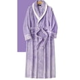 thumbnail image 4 of MeetoTime Women's Full Length Robe, Warm and Cozy Fleece Bathrobe, Unisex Man Woman Robe Loungewear, 4 of 7