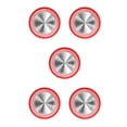 thumbnail image 1 of Ruiboury Mobile Phone Game Joystick Practical Screen Sucker Rocker Gamepad Button Controller Assist Joypad Gaming Supplies Red 5Set, 1 of 6