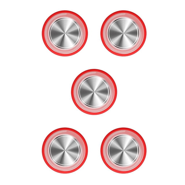 Ruiboury Mobile Phone Game Joystick Practical Screen Sucker Rocker Gamepad Button Controller Assist Joypad Gaming Supplies Red 5Set