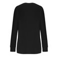 thumbnail image 5 of Yuyuzo T-Shirts à Manches Longues pour Femmes Col Ras du Cou Décontractés Basiques Doux Amples Couleur Unie Hauts d'Automne, 5 of 5