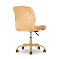 thumbnail image 3 of Mainstays – Fauteuil de bureau en velours duveteux, 3 of 9