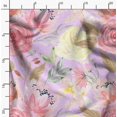 thumbnail image 2 of Soimoi Velvet Fabric Leaf Floral Print Fabric by Yard 58 Inch Wide, 2 of 6