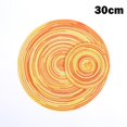 thumbnail image 2 of CAROOTU Round Cotton Coaster Heat Resistant Dining Table Plate Mat for Household Protects Table from Burnt, 2 of 6