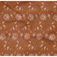 thumbnail image 4 of oneOone Coton Bio Popeline Sergé Feuilles & Imprimé Floral Imprimé par la Cour 42 Pouces de Large, 4 of 4