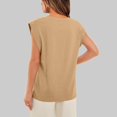 thumbnail image 4 of Women Summer Top: Basic Tee Shirts, Loose Fit Cap Sleeve Tops, Suitable for Daily and Casual Wear, 4 of 6