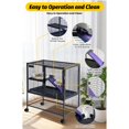 thumbnail image 3 of 36" Deluxe Ferret Cage, 4-Tier, with Hammock, Removable Tray for Small Pets, 3 of 7