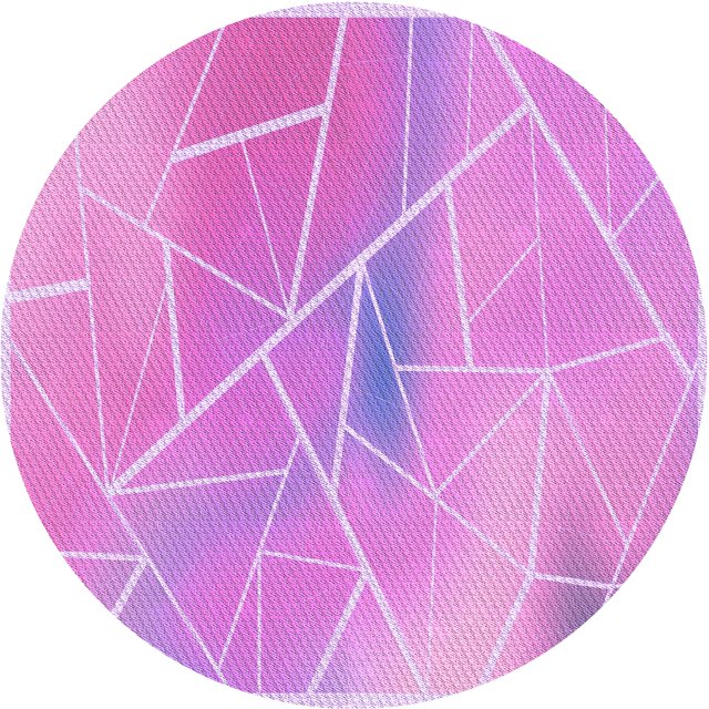 Ahgly Company Tapis d'Intérieur Lavables en Machine, Ronds, Violets, Transitionnels, Violets, 7' Ronds