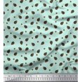 thumbnail image 1 of Soimoi Green polyester Crepe Fabric Oaknut & polyester Fruits Print Fabric by The Yard 42 Inch Wide, 1 of 5