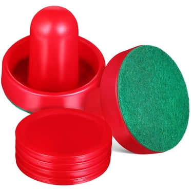 MasteelfCA 1 Ensemble de Poussoirs de Air Hockey et de Rondelles de Air Hockey avec Coussinets Poignées de But Palettes Accessoires de Remplacement pour Jeu