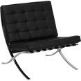 thumbnail image 1 of Pavilion Leather & Stainless Steel Barcelona Chair - Contract Grade, 1 of 10