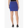thumbnail image 3 of Jupe Tube Double Couche Taille Haute en Coton Extensible Basique pour Femmes, 3 of 7