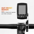 thumbnail image 2 of Computer Mount Adjustable Out Front Bike Handlebar Mount Holder with Adapter Holder for Garmin for Bryton for Cateye, 2 of 7