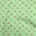 thumbnail image 1 of oneOone Silk Tabby Light Green Fabric Ocean Turtles Sewing Craft Projects Fabric Prints By Yard 42 Inch Wide, 1 of 4