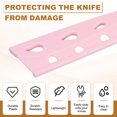 thumbnail image 3 of Uxcell Plastic Safety Knife Cover Sleeves for Paring Knife, Knife Guard Blade Protector for Kitchen Bar Pink, 3 of 7