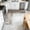 Grey, variant on Fridja Sales 47.2in Printed Kitchen Mat L Shaped Non-Slide Absorbent Floor Mat for Dining Areas Bathroom Corner Bath Mat Durables Flooring Practical Home Accessory Decor