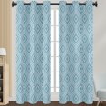 thumbnail image 1 of Innerwin Curtain Floral Window Drape Blackout Eyelet Top Panel Grommet Modern Home Decor Light Filtering Style 7 W:52"x H:85", 1 of 2