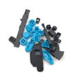 thumbnail image 3 of 1 Set Plastic Full Buttons for Nintendo NEW 2DS XL LL, Replacemnet ABXY L R ZL ZR D Pad Cross Button, Black, 3 of 4