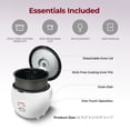 thumbnail image 2 of Cuckoo CR-0671V Rice Cooker, 3 Liters / 3.2 Quarts, Violet/White, 2 of 8