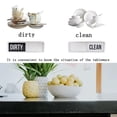 thumbnail image 4 of EZLIFE Dishwasher Magnet Clean Dirty Sign Farmhouse Rustic Wood Design Black andWhite[, 4 of 6