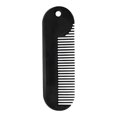 thumbnail image 1 of Compact Metal Mustache Comb 1Set for Men in Black 3.1x0.8in for Travel, 1 of 8