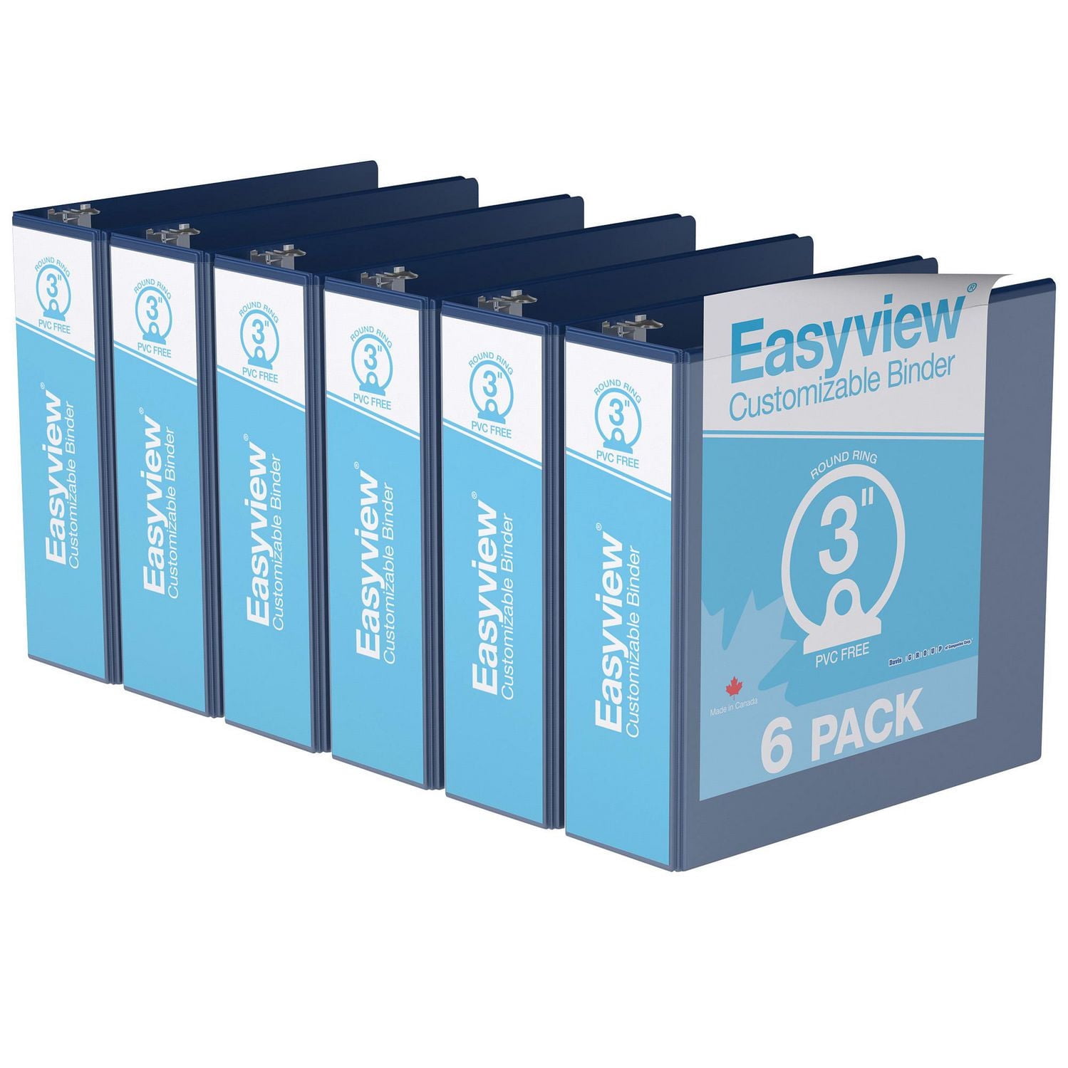 Super offre Easyview, Reliure View à anneaux ronds po, personnalisable