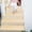 Beige, variant on 30x8in No Slip Carpet Stair Treads Non-Slippery Rug Slip Resistive Indoor Runner For Kids Elders And Pet With Reusable Adhesive Easy To Clean