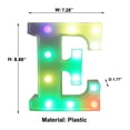 thumbnail image 3 of LiveSatisfy Clearance Colorful Light Up Letters, LED Letter Lights Marquee Letter Signs Battery Powered, Letter Lamp with Remote for Birthday Party Wedding Home Bar Christmas Decorations, 3 of 7