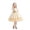 Dress493# Beige, variant on oqasdz Girls Dress Elegant Girls Party Dress Girl Tutu Gown Celebrations with Satin Fabric and Delicate Lace Embellishments