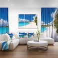 thumbnail image 3 of Design Art Caribbean Beach Panorama Canvas Print, 3 of 3