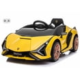 thumbnail image 1 of VOLTZ TOYS Lamborghini SIAN FKP 37 12V Ride on Car with Scissor Doors and Remote Control, Licensed - Yellow, 1 of 7