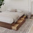thumbnail image 2 of Nexera 3 Drawer King Size Storage Bed Frame, Walnut, 2 of 8